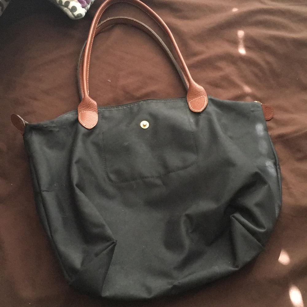 Medium Le Pilage Longchamp Bag Authentic Black